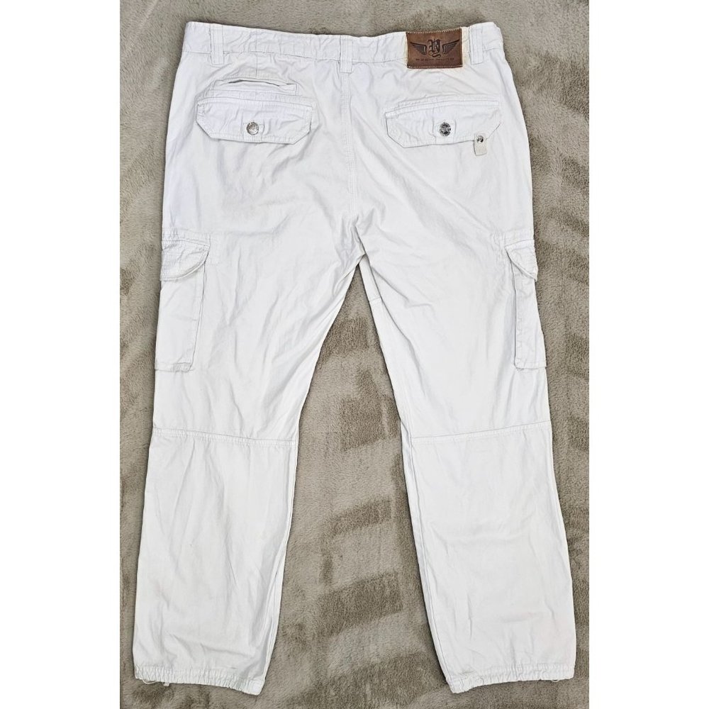 Rich Yung Multi Pocket White Cargo Pants